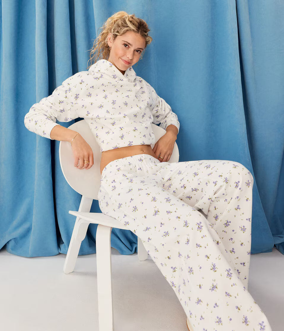 Floral Pullover Hoodie