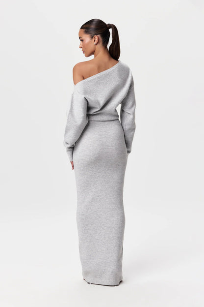 Serena Off-Shoulder Knit Dress